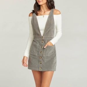 Show Me Your MuMu Connelly Overall Dress X-Small